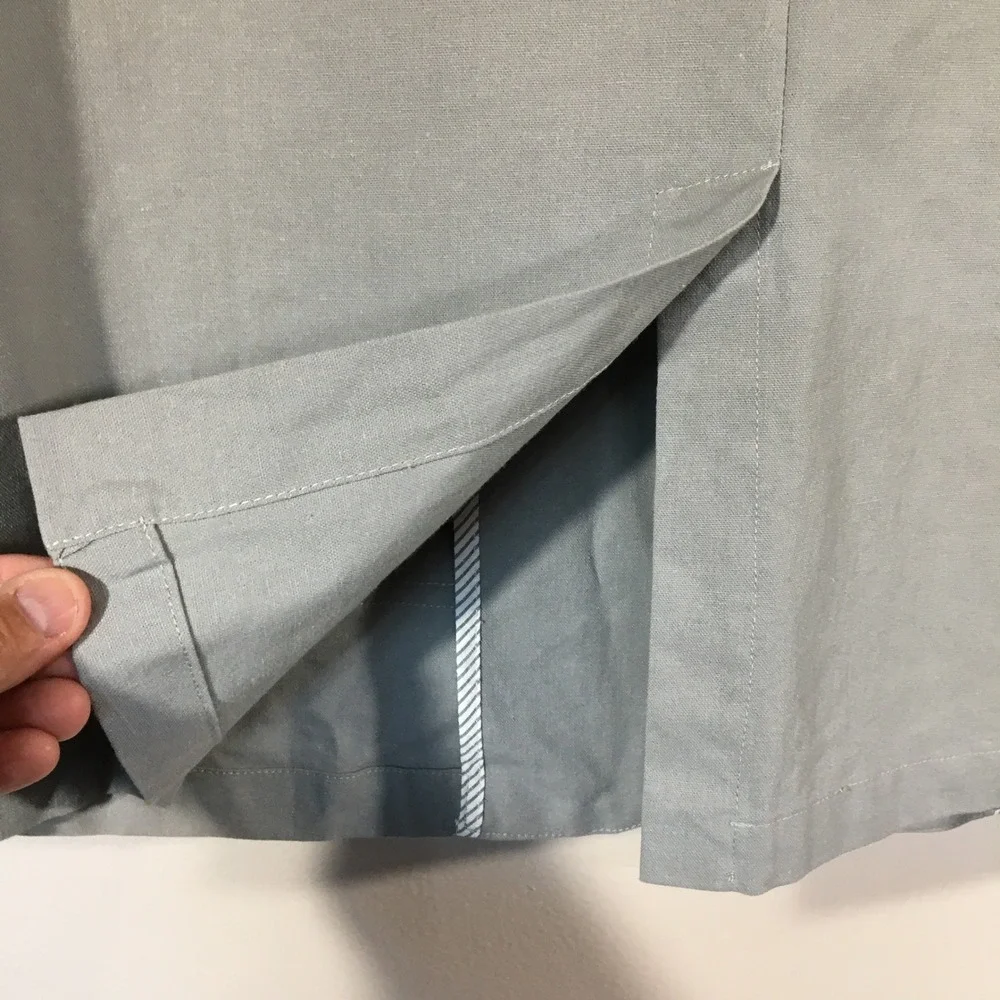 COOFANDY Mens Blazer Gray Linen Cotton Two Button Casual Sport Coat L - Picture 4 of 7